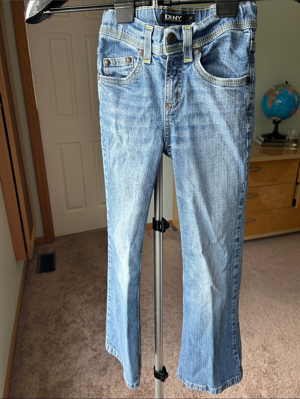 DKNY Light Blue Kids' Straight-Leg Jeans